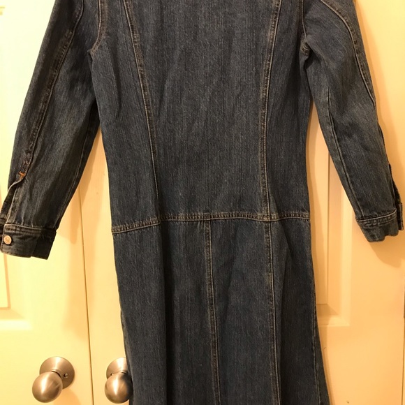 Vintage Jeanology Maxi Denim Dress Size  Small Gently used Buttons up Size 6P - Picture 12 of 12
